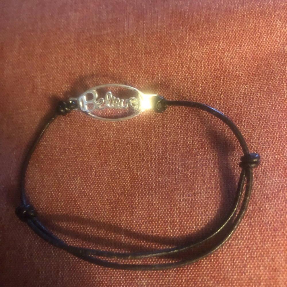 “Believe” Sterling Silver Inspirational Bracelet- 126A $15 or $13 w/offer